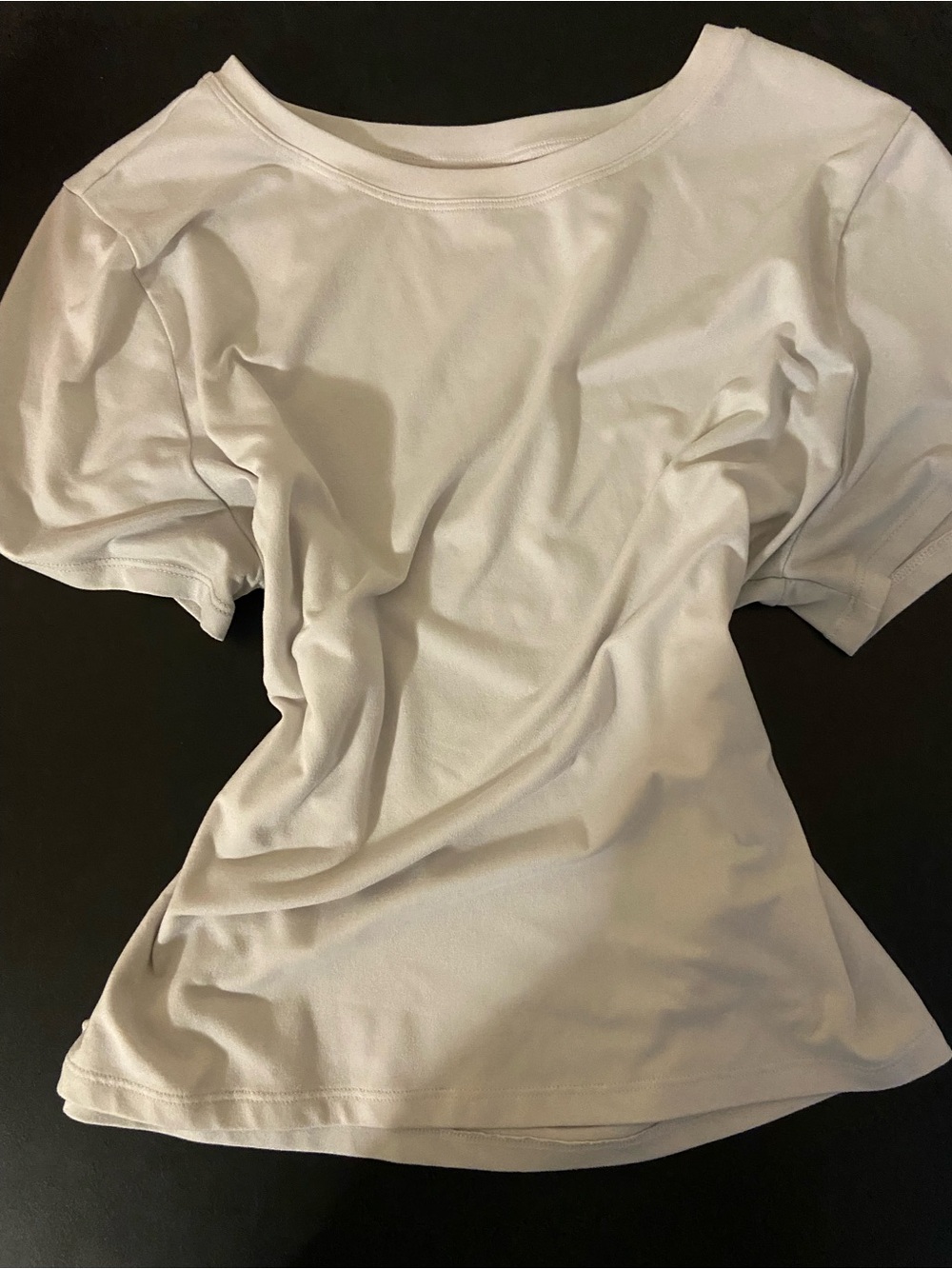 Gilly Hicks Soft White Short Sleeve Crewneck Tee